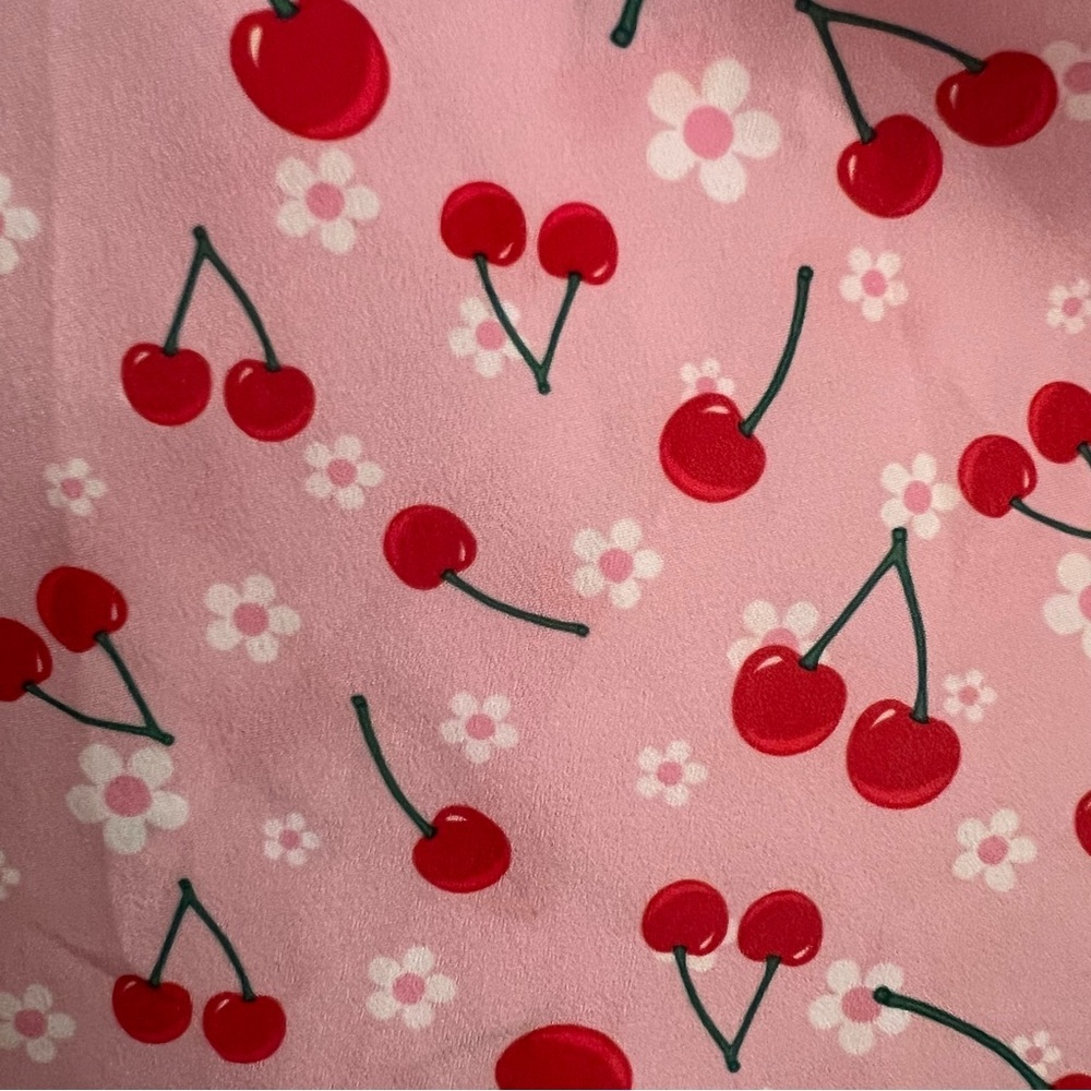 SUGAR THRILLZ Cherry Print Mini Dress Size XS - Picture 7 of 7